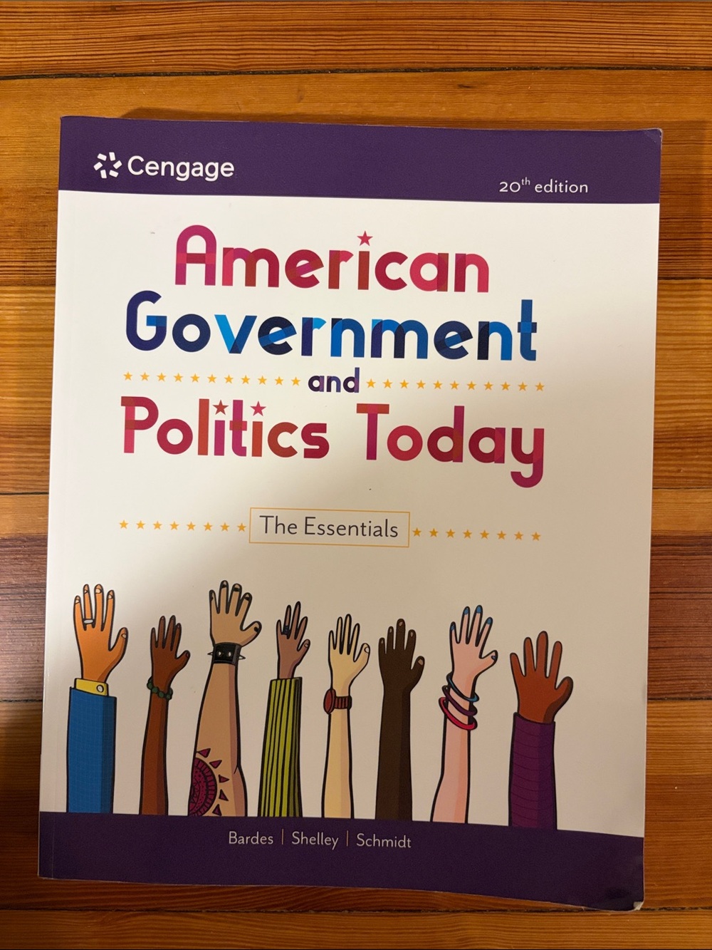 Cengage American Government and Politics Today - White, Purple, Blue, Red